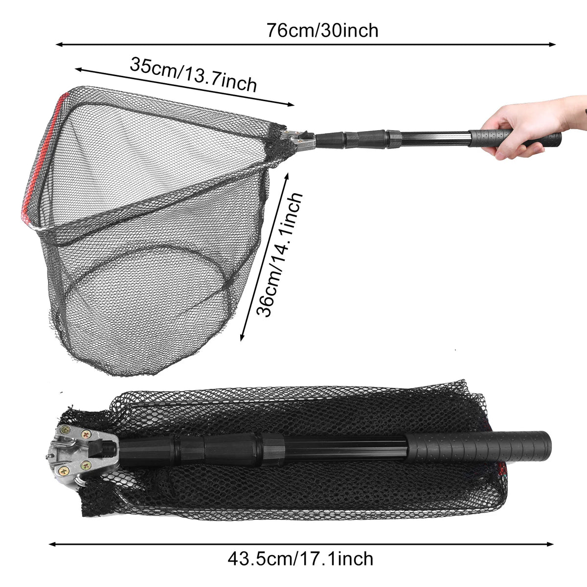 Aluminum Alloy Telescoping Fishing Landing Net
