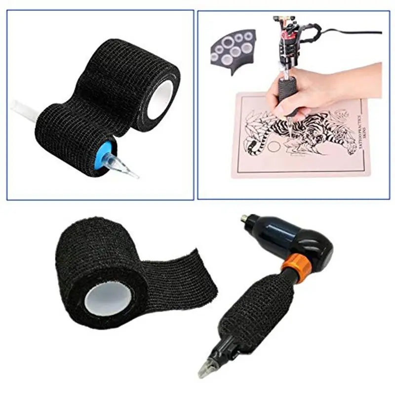 Rouleaux de bandages élastiques réutilisables auto-adhésifs pour pansements et usage médical