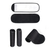 Black sweat shaper arm trimmers including a flat strip and two rolled bands