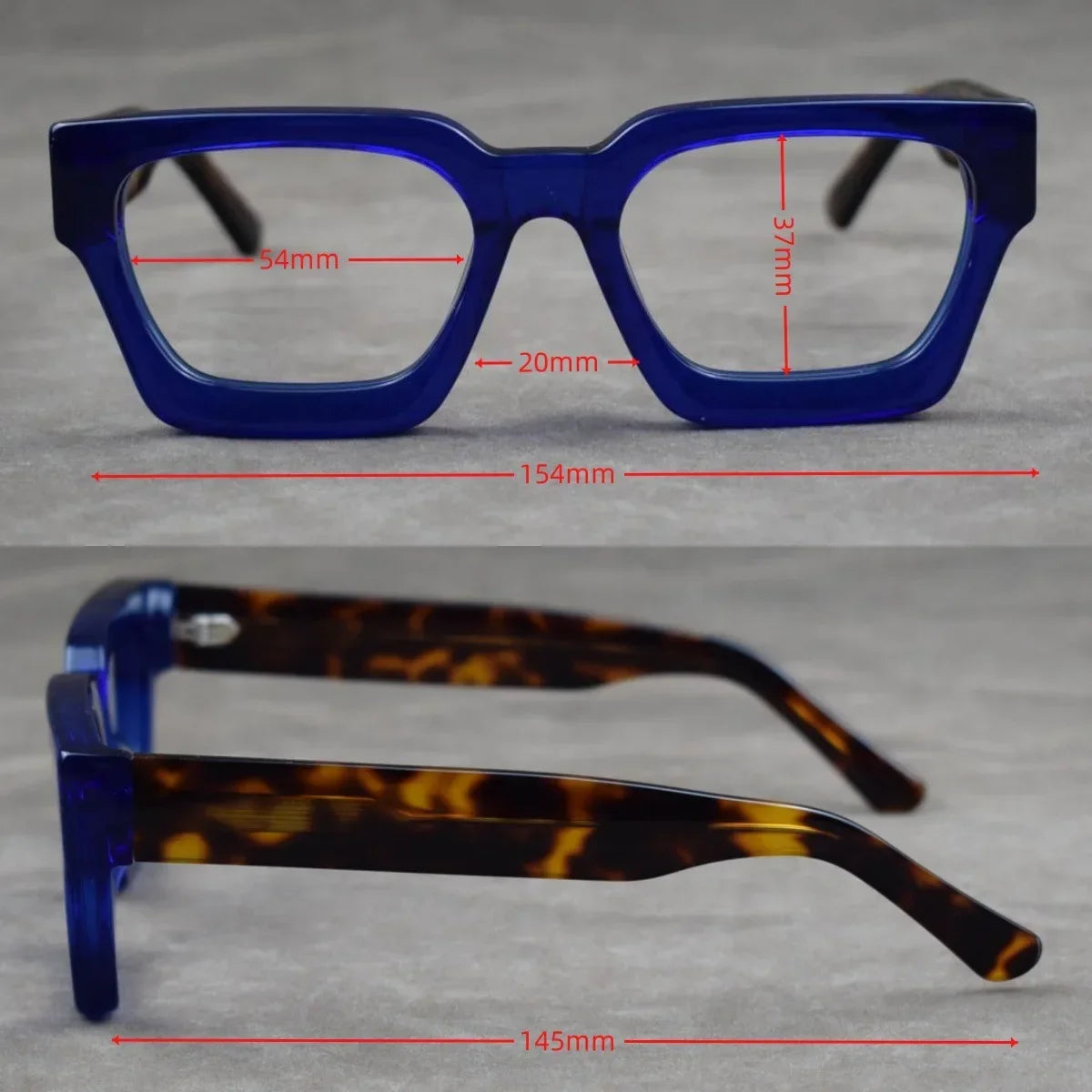 Retro Square Blue Light Blocking Glasses for Men and Women