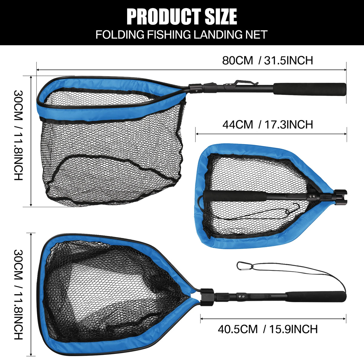 Aluminum Alloy Telescoping Fishing Landing Net