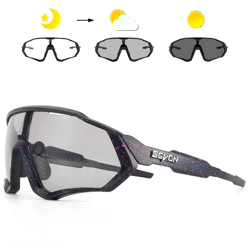 Photochromic Cycling Sunglasses with UV400 Protection