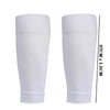 Pair of white compression sports socks for football and team activities