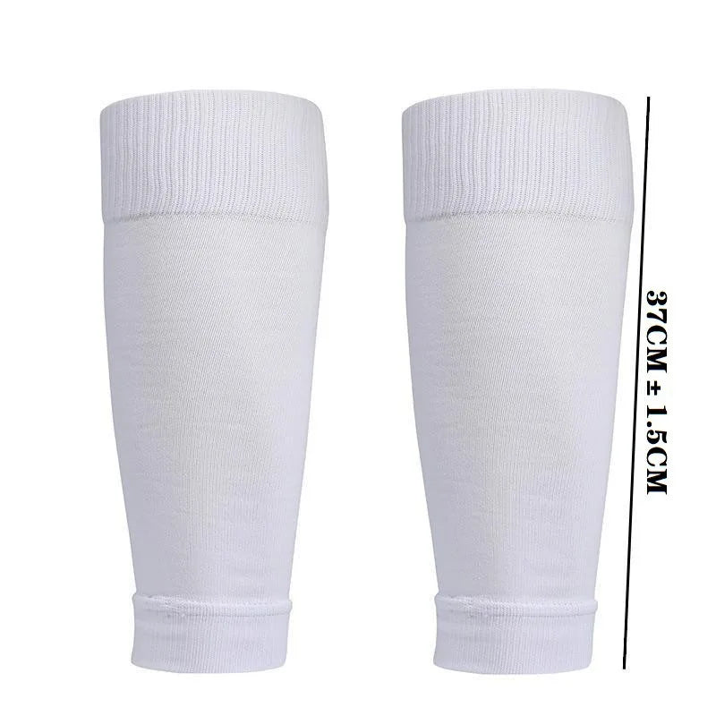 Pair of white compression sports socks for football and team activities