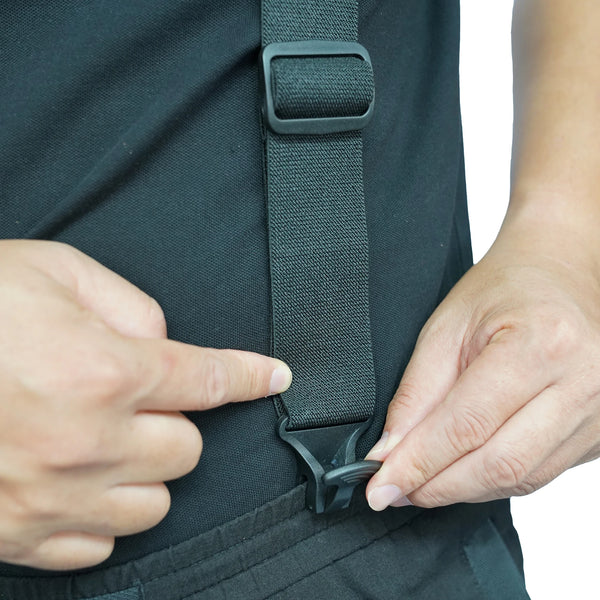 Airport-Friendly Y-Back Suspenders with Plastic Clips
