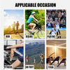 Various activities like running, riding, playing, and fitness are shown with an ankle support compression sleeve.