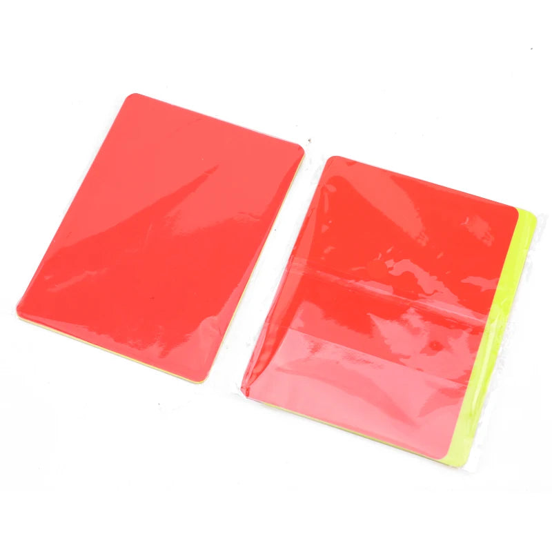 Professional Soccer Referee Red & Yellow Cards Set