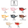 Oversized Pilot Sunglasses with Gradient Lenses