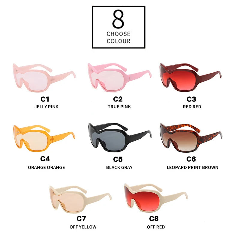 Oversized Pilot Sunglasses with Gradient Lenses