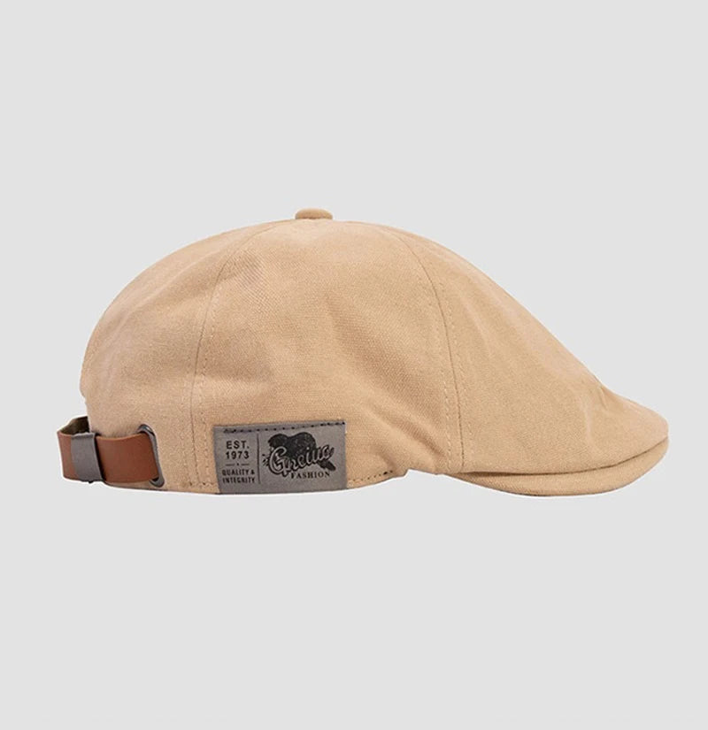 Classic Cotton Beret Hat – Vintage Ivy Cap for Men & Women