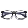 Black anti-blue light gaming glasses with blue tinted lenses