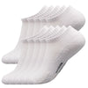 A stack of white men's essential warm socks for outdoor activities
