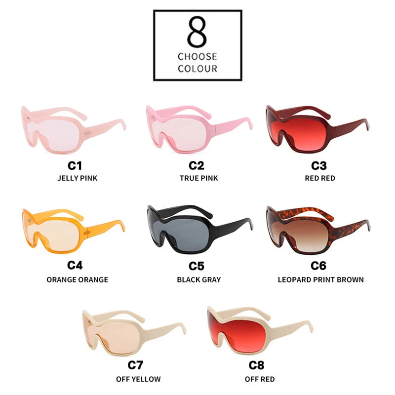 Oversized Pilot Sunglasses with Gradient Lenses