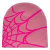 Y2K Spider Web Knit Beanie for Men and Women