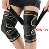 Copper-Infused Knee Compression Sleeve with Adjustable Strap