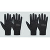 A set of black sports football gloves for cycling and outdoor activities displayed on a light gray background.