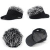 Adjustable Sun Visor with Realistic Hair Strands