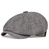 Unisex Linen Newsboy Cap – Retro Octagonal Beret
