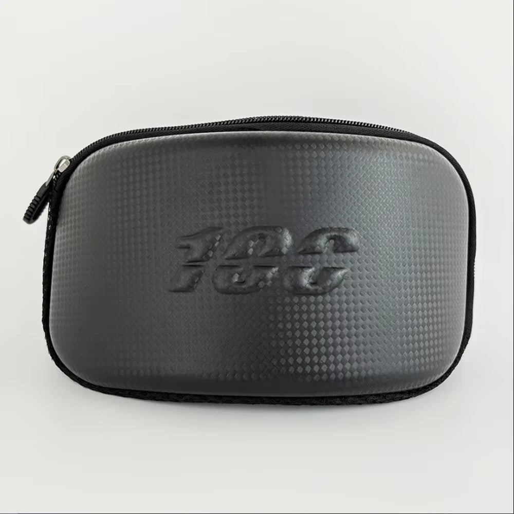Black protective case for heavy-duty motorcycle and ATV goggles