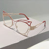 Vintage Oversized Cat Eye Blue Light Glasses for Women