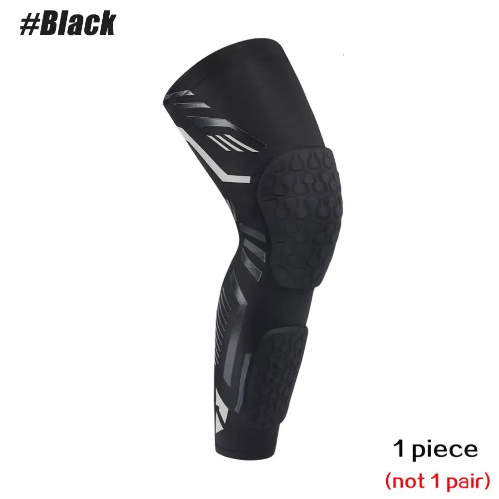 Schwarze Kniekompressionsbandage für Sport und Sonnenschutz