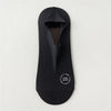 Chaussettes en maille antidérapantes noires pour hommes, vues à plat sur un fond clair.