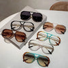 Vintage Pilot Sunglasses with Gradient Lenses