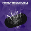 A black nasal strip is shown with white wisps of vapor rising from it against a purple background.