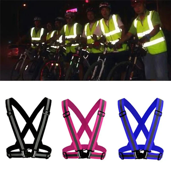 Hi-Vis Reflective Safety Vest for Running, Cycling & Outdoor Work