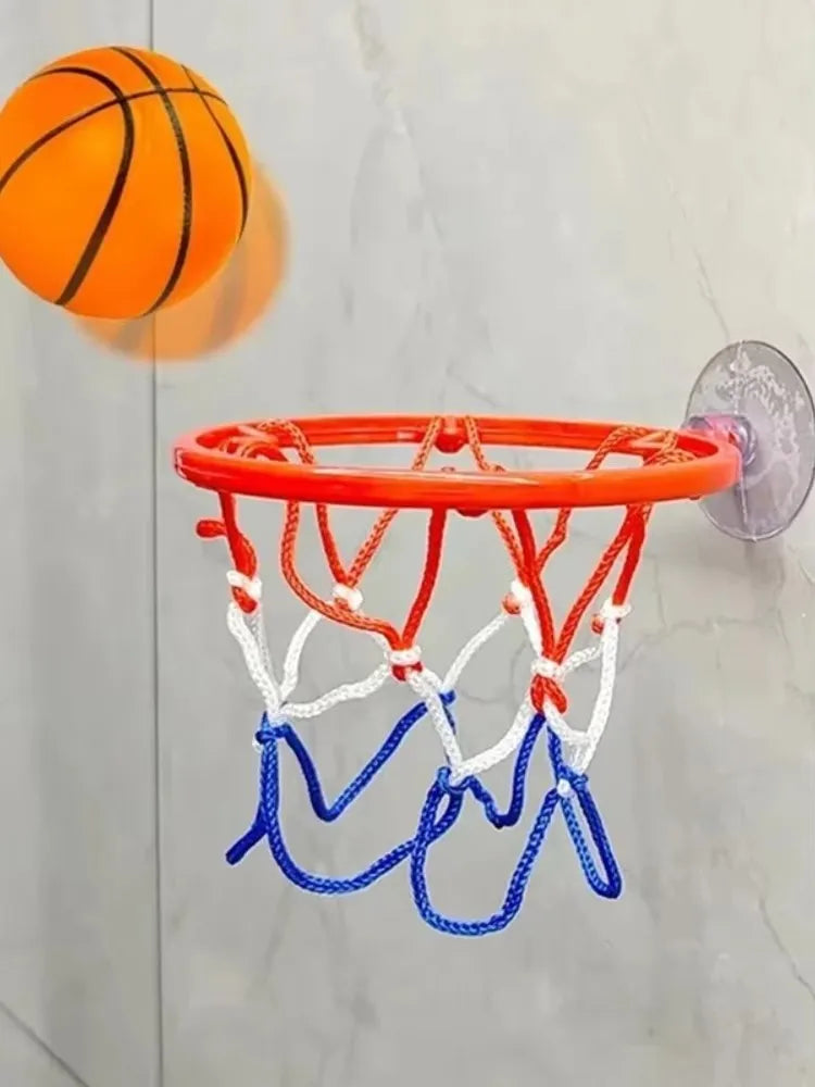 Mini Basketball Hoop Set with Suction Cup Mount for Kids