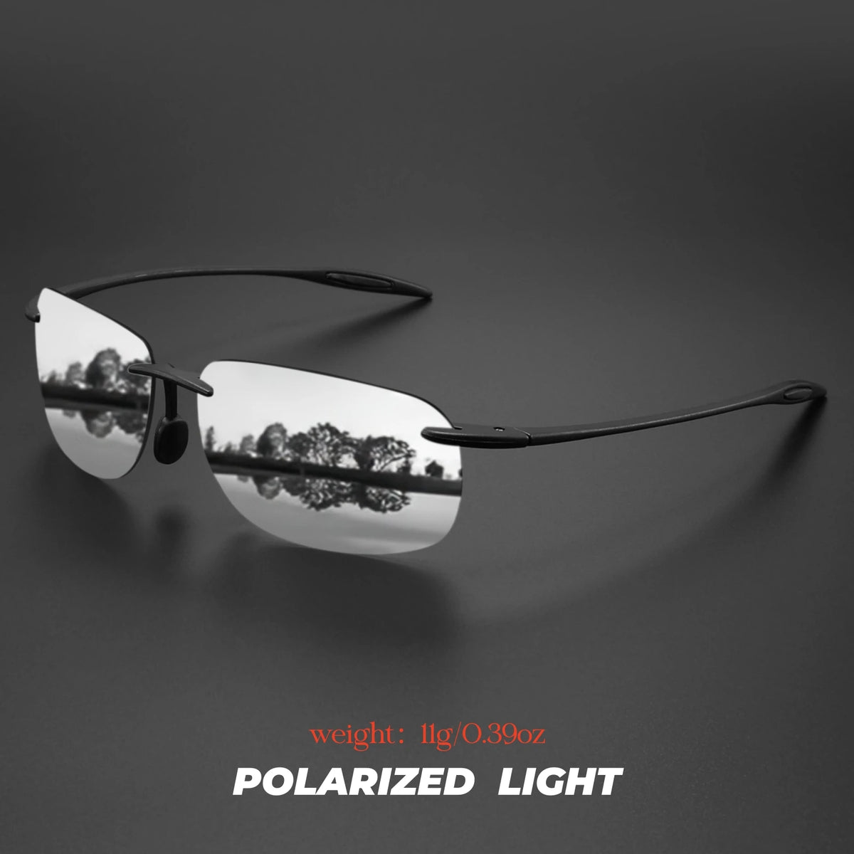Ultra-Light TR90 Frameless Polarized Sunglasses