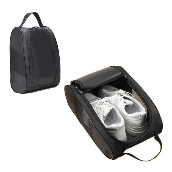 Black durable Oxford fabric shoe carrier bag for sports equipment