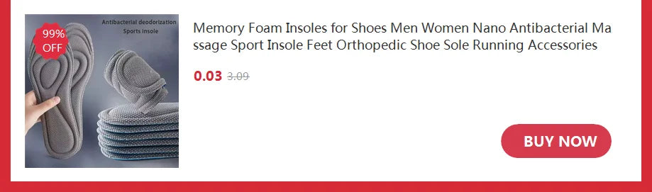 Adjustable Height Increase Insoles with Shock Absorption