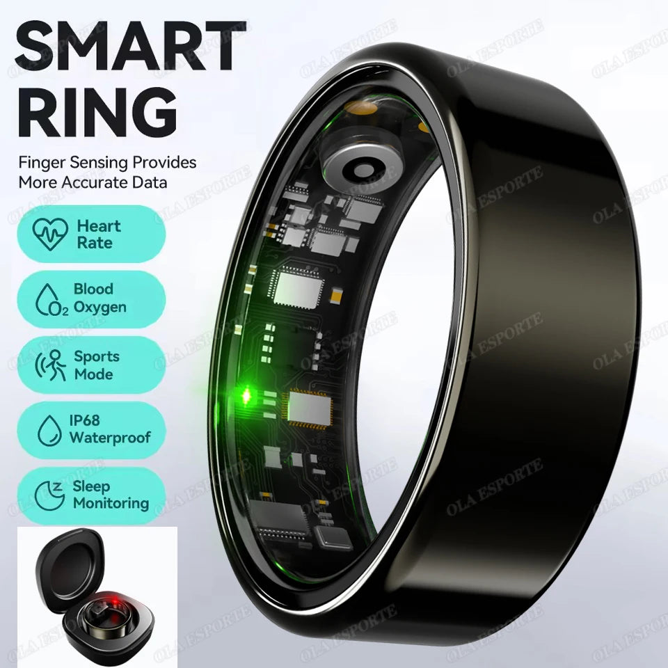 Smart Ring with Heart Rate, SpO2 & Sleep Tracking