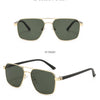 C3 Golden/Green sunglasses shown from the front and side views.