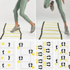 A professional agility ladder used for sports training, showing various foot placements and drills.
