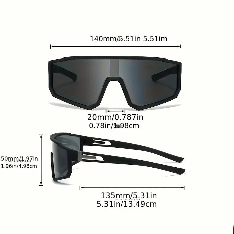 UV400 Cycling Sunglasses for Men and Women – 2-Pack