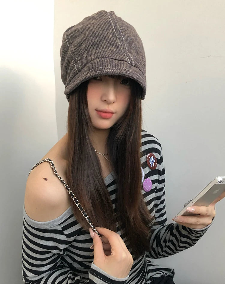 Retro Knit Fisherman Beanie for Women – Warm & Comfortable Winter Hat