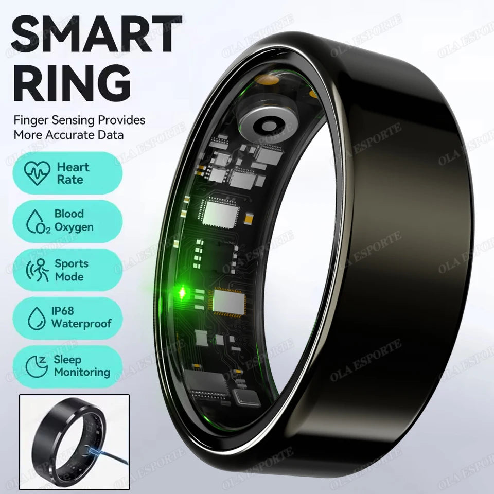 Smart Ring with Heart Rate, SpO2 & Sleep Tracking