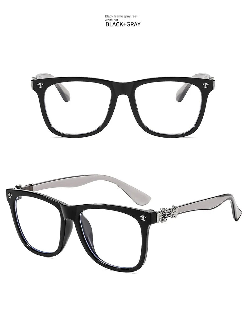 Vintage Square Anti-Blue Light Glasses for Men and Women