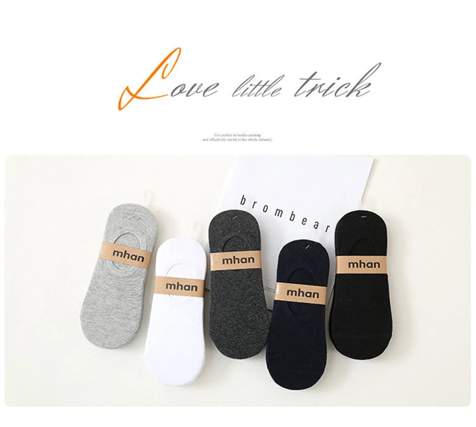 A set of multi-colored breathable cotton ankle socks displayed on a white background.