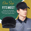 Adjustable Sun Visor with Realistic Hair Strands
