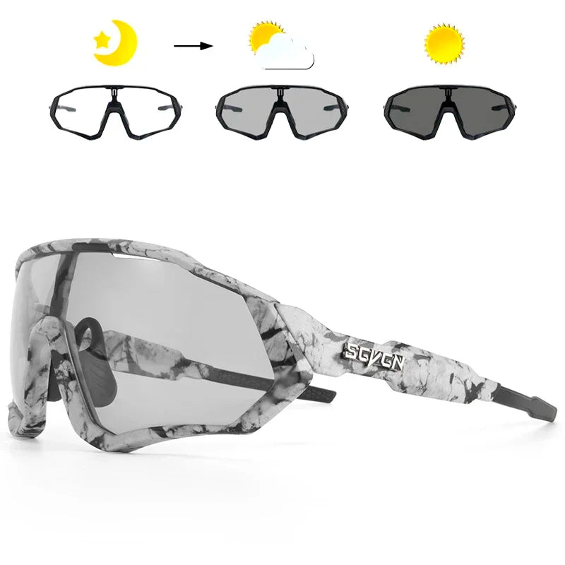 Photochromic Cycling Sunglasses with UV400 Protection