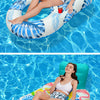 Striped Inflatable Pool Hammock for Adults