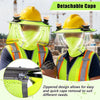 Hard Hat Sun Shade with Dual Cooling Fans for Construction Workers