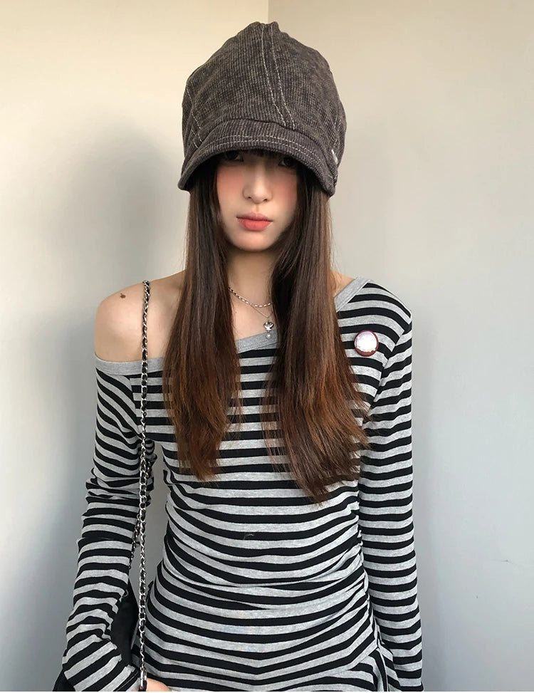 Retro Knit Fisherman Beanie for Women – Warm & Comfortable Winter Hat