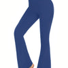 High-Waist Crossover Flare Yoga Leggings