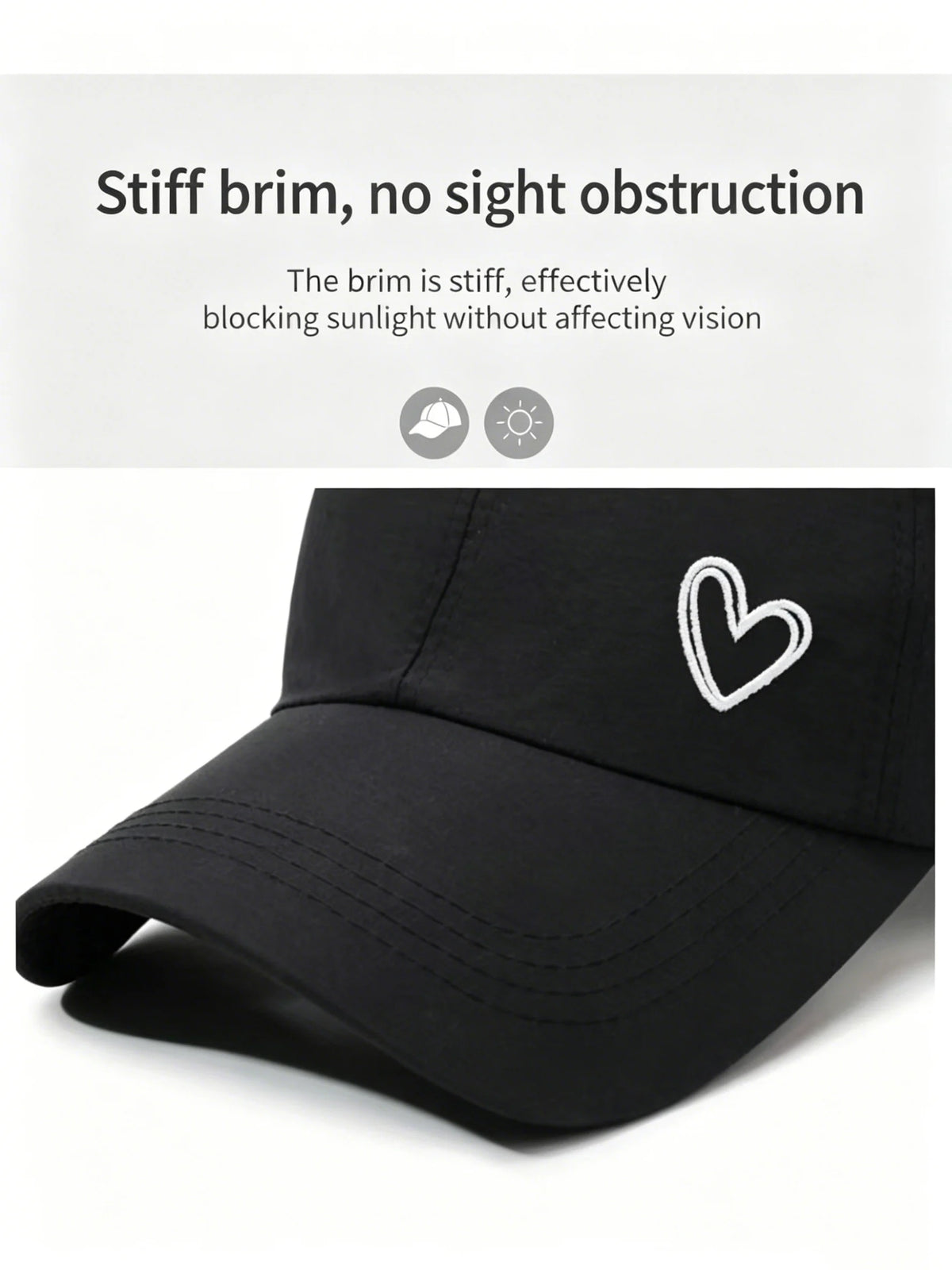 Women's Quick-Dry Ponytail Baseball Cap with Sun Protection