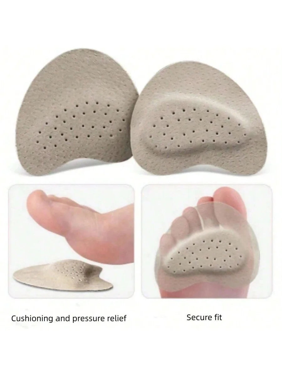 Self-Adhesive Leather Forefoot Cushions for High Heels