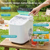 Compact Countertop Ice Maker with Basket and Handle